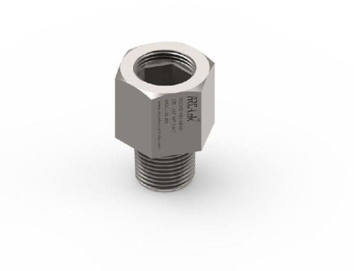 ARC-LOK Round Stainless Steel Hex Pipe Adapter, Technics : Machine Made