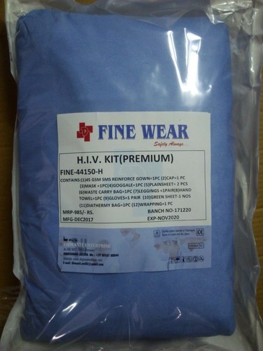 Fine Wear Premium HIV Kit, For Hospital, Color : Blue