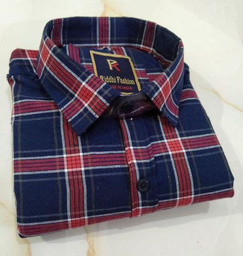 Checked Cotton Shirts, Gender : Male