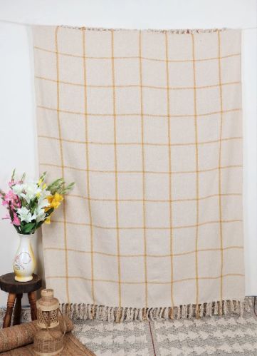 THROW-03 Blanket, Color : Off-White