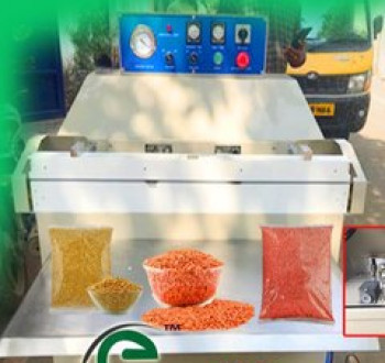 Electric Semi Automatic Vacuum Packing Machines, Color : Light White