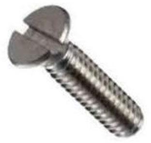SS Slotted CSK Head Screw, For Fittings Use, Feature : Fine Finished
