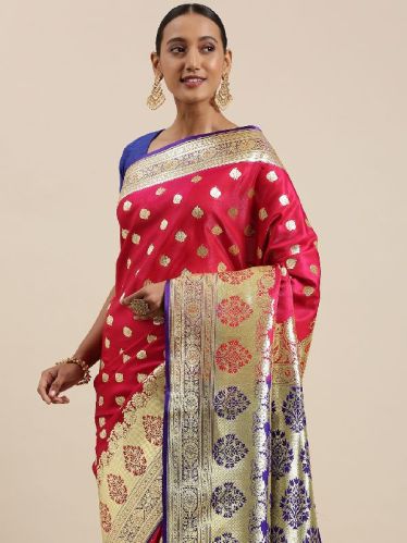 ABL69 Banarasi Satin Silk Sarees, Occasion : Party, Wedding, Ceremony, Festival