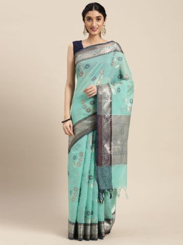 KTCHK13 Banarasi Kota Check Sarees, Saree Length : 6 Yards