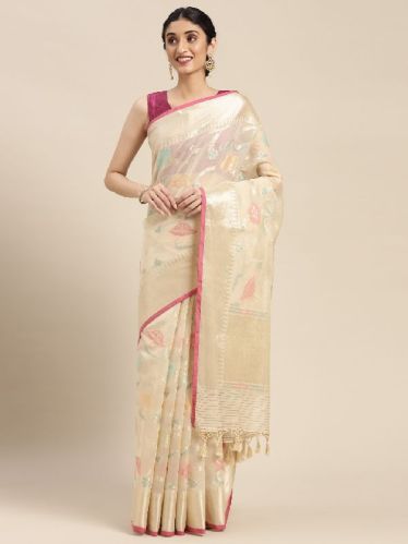 MSWRCTN101 Banarasi Mercerised Cotton Sarees, Saree Length : 6 Yards