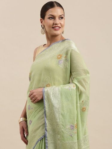 MSWRCTN39 Banarasi Mercerised Cotton Sarees, Saree Length : 6 Yards