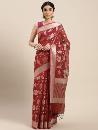 MSWRCTN81 Banarasi Mercerised Cotton Sarees, Saree Length : 6 Yards