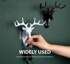 PLASTIC Animal Wall Hooks, Color : Black