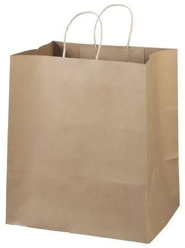 Brown Kraft Paper Bags, For Gift Packaging, Shopping, Size : Standard