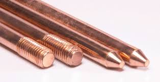 Dia Metre With Length Polished Copper Bonded Rod, For Power Equipments, Certification : ISI Certified