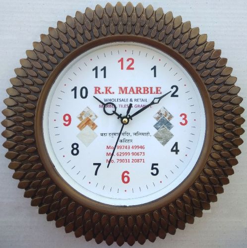 Plastic Fency Round Wall Clock, Display Type : Analog