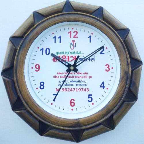 Plastic Fency Wall Clock, Glass Type : Sapphire Crystal