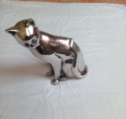 Polished Plain Aluminium Cat Statue, Style : Antique