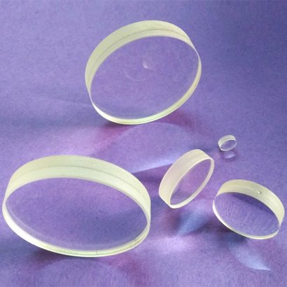 Crescent Round Glass Polished Achromatic Lenses, For Optical Components, Pattern : Plain