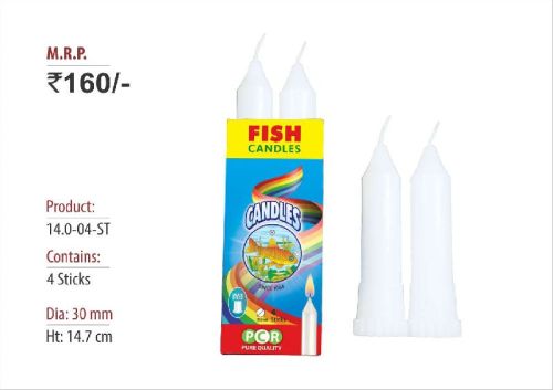 Round Paraffin Wax Plain Candle 1404ST, For Smokeless, Packaging Type : Packet