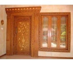 Glossy Wooden Door