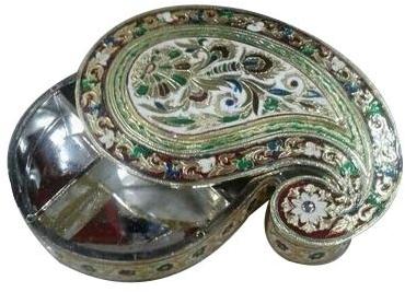 Round Metal Dry Fruit Box, Color : Multicolor