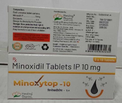 Minoxytop-10 Tablets For Cure Baldness