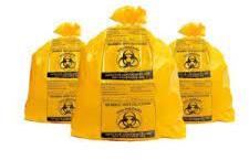 Yellow Bio Medical Waste Collection Bags, For Garbage Use, Size : 30x40x10inch, 32x42x11inch, 34x44x12inch