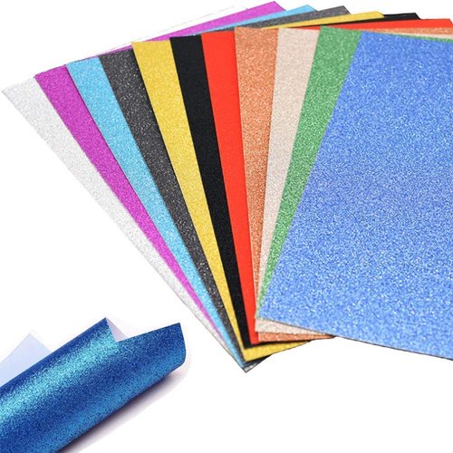 Plain Glitter EVA Foam Sheet, Size : A4