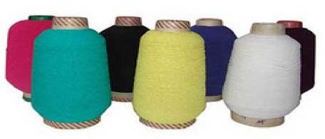 Plain Polyester Elastic Yarn, Color : White