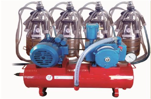 4 Bucket Milking Machine