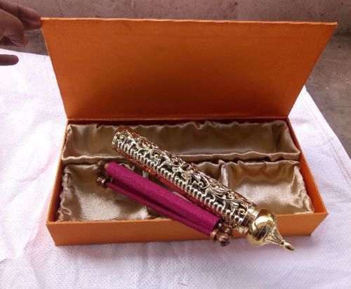 Printed Butter Paper Scroll Box Wedding Card, Technics : Hand Made