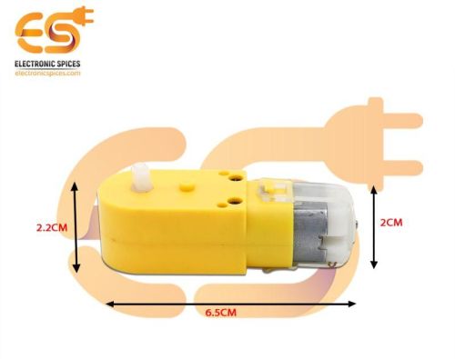 60 RPM BO Single Shaft 3V - 9V DC Motor Straight