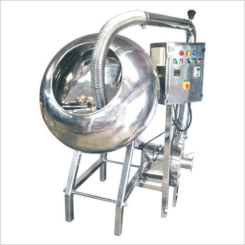 Polished Stainless Steel Electric Coating Pan Machine, Voltage : 220V