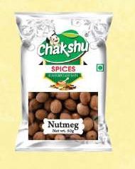 Chakshu Organic Nutmeg Pouch, For Cooking, Certification : FSSAI Certified