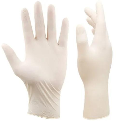 Latex Examination Gloves, For Medical Use, Feature : Acid Resistant, Easy To Wear, Fine Finish, Skin Friendly