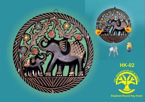 Polished Wooden Wall Hanger Hook, Color : Drak Grey