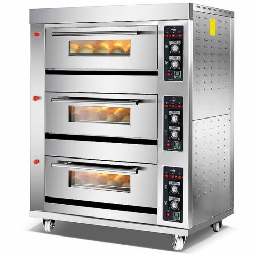 Electric Automatic Baking Oven, Color : Silver