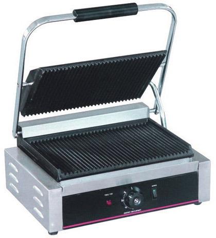 Carbon Steel Jumbo Sandwich Griller, For Commercial, Color : Black, Silver