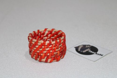 Round Red Rattan Natural Rattan Serviette Ring, For Napkin Holder, Size : 2iinch