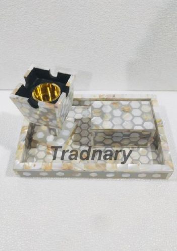 Mother Of Pearl Inlay Bakhoor Set In Vintage Design From Tradnary
