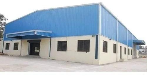 Rectangular Stainless Steel Polished Warehouse Shed, For Constructional, Color : Blue, White