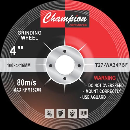 Champion 4X4 Brown Grinding Wheel, Certification : CE Certified