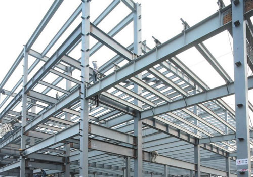 Rectangular Hot Rolled Steel Structure, For Construction, Manufacturing Units, Certification : ISI Certified