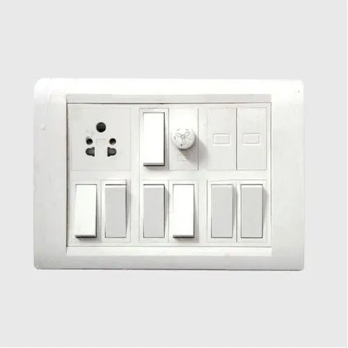 ABS Plastic Polished Electrical Switches, Max. Voltage : 220 V DC