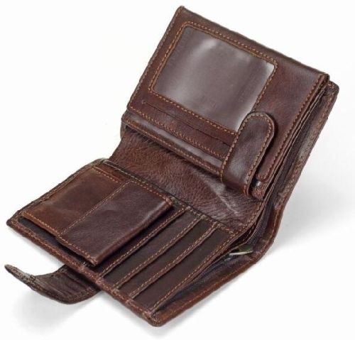 Plain Mens Leather Wallet, Technics : Machine Made