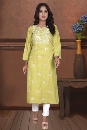 Rayon Base Stripped Designer Ethnic Kurtis, Age Group : Adults, 18 To 70