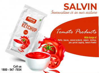 Printed Tomato Ketchup Packaging Pouch