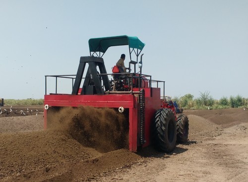 Manual Mechanical Compost Turner Machine