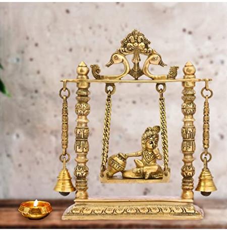 Bal Gopal In Jhula Statue