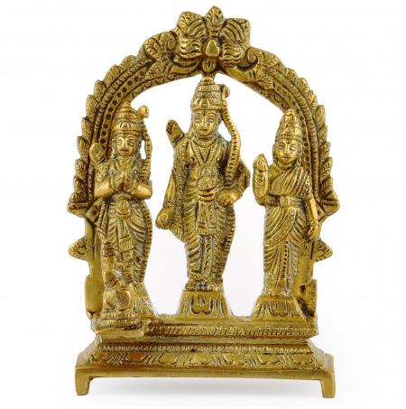 Brass ram darbar statue, Weight : 590.00gram