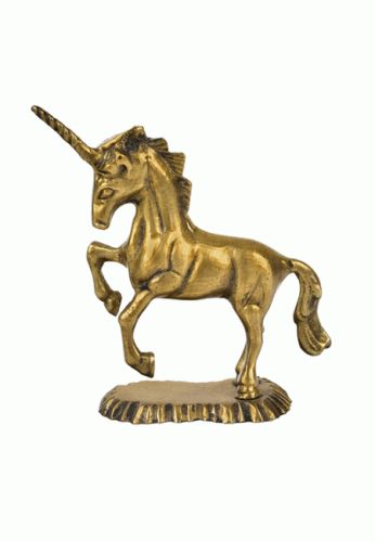 Brass Unicorn Statue