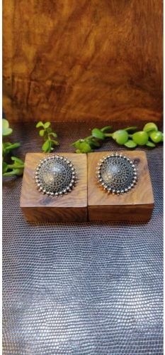 Brass  Handcrafted Brass Oxidised Studs