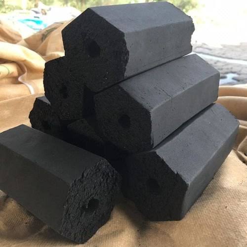 Hexagonal Coconut Shell Charcoal Briquettes