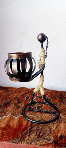 Iron Candle Holder, Color : Natural Finish